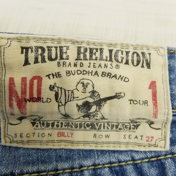 {27} True Religion Billy Dark Hallow First Edition Jeans Women's - Picture 15 of 16